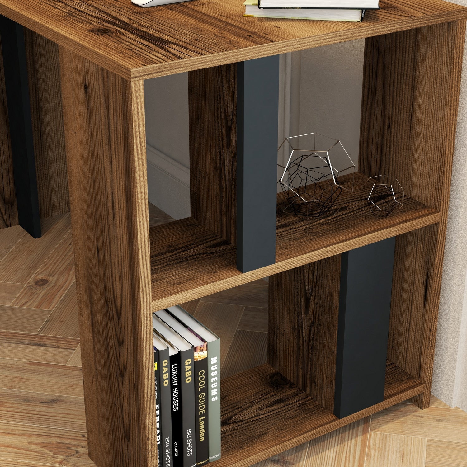 Radni stol Lima - Walnut, Anthracite | AG-vitahome.hr
