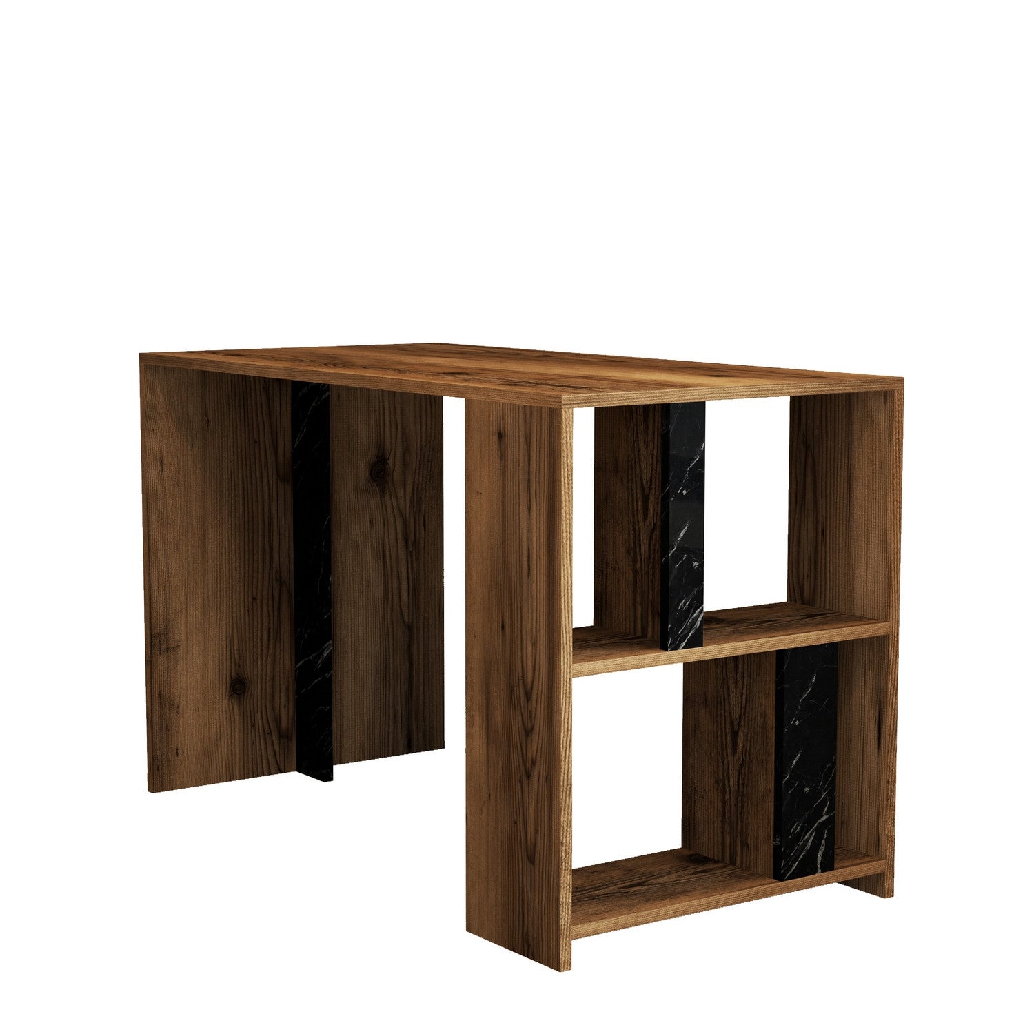 Radni stol Lima - Walnut, Black Marble | AG-vitahome.hr