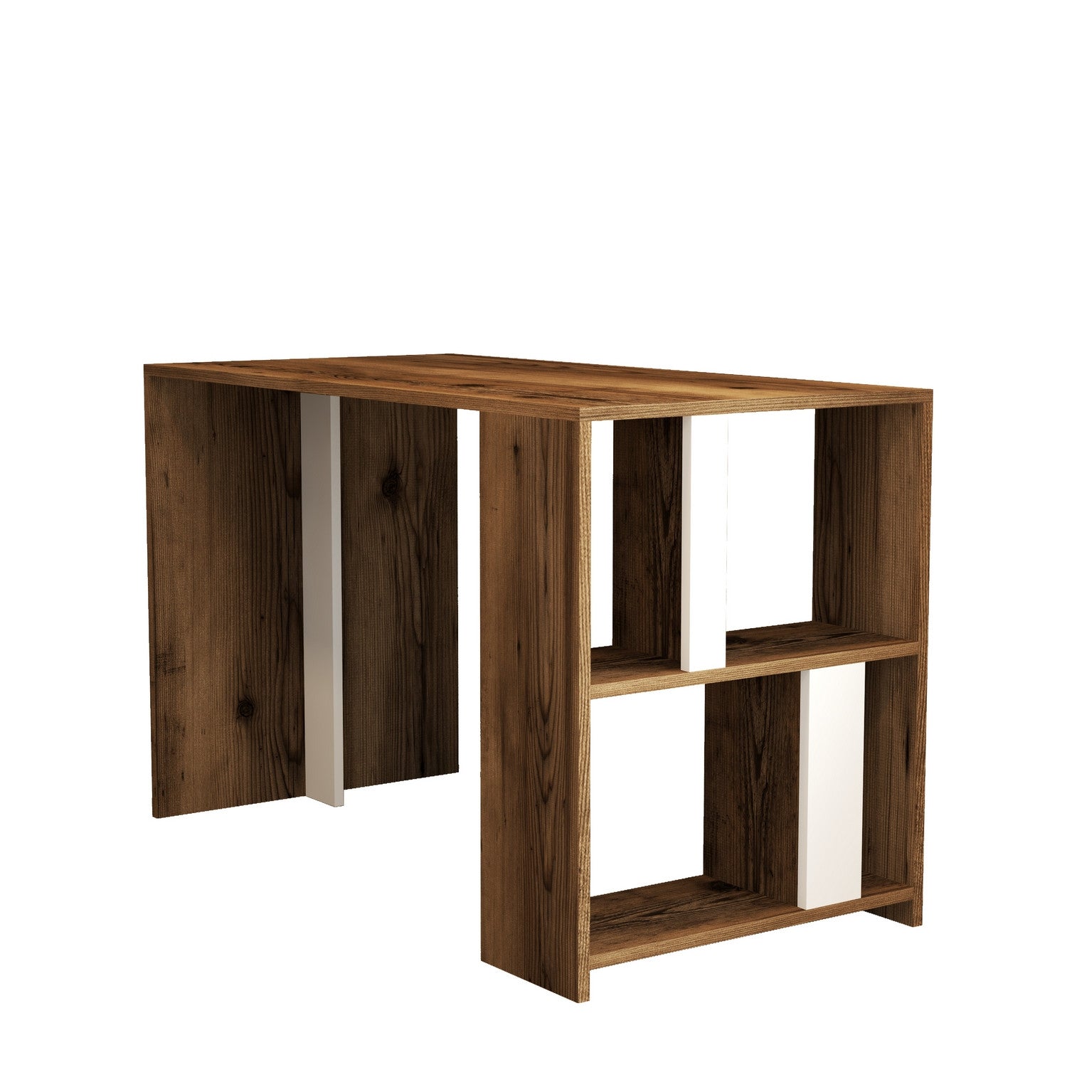 Radni stol Lima - Walnut, White | AG-vitahome.hr