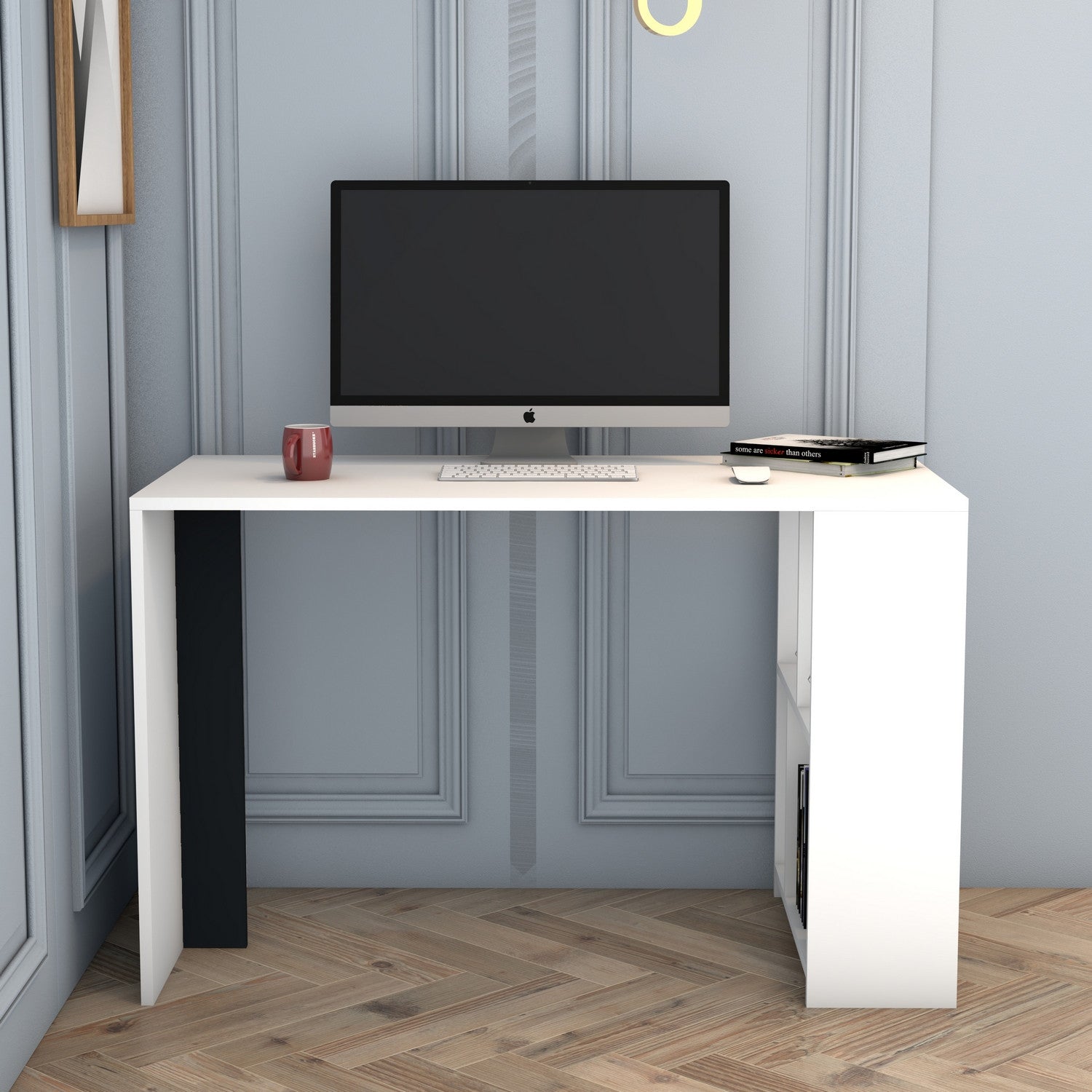 Radni stol Lima - White, Anthracite | AG-vitahome.hr