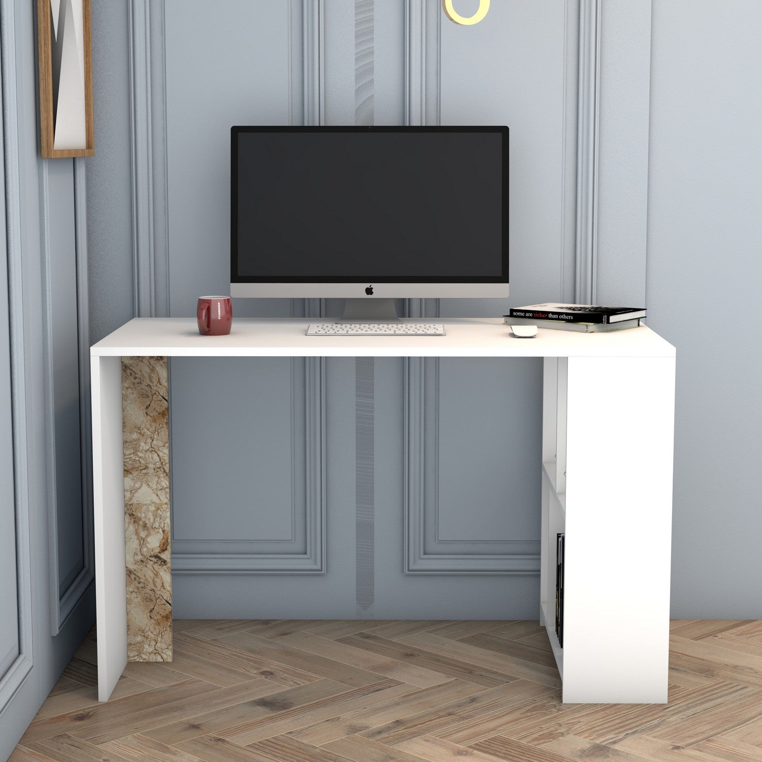 Radni stol Lima - White Marble | AG-vitahome.hr
