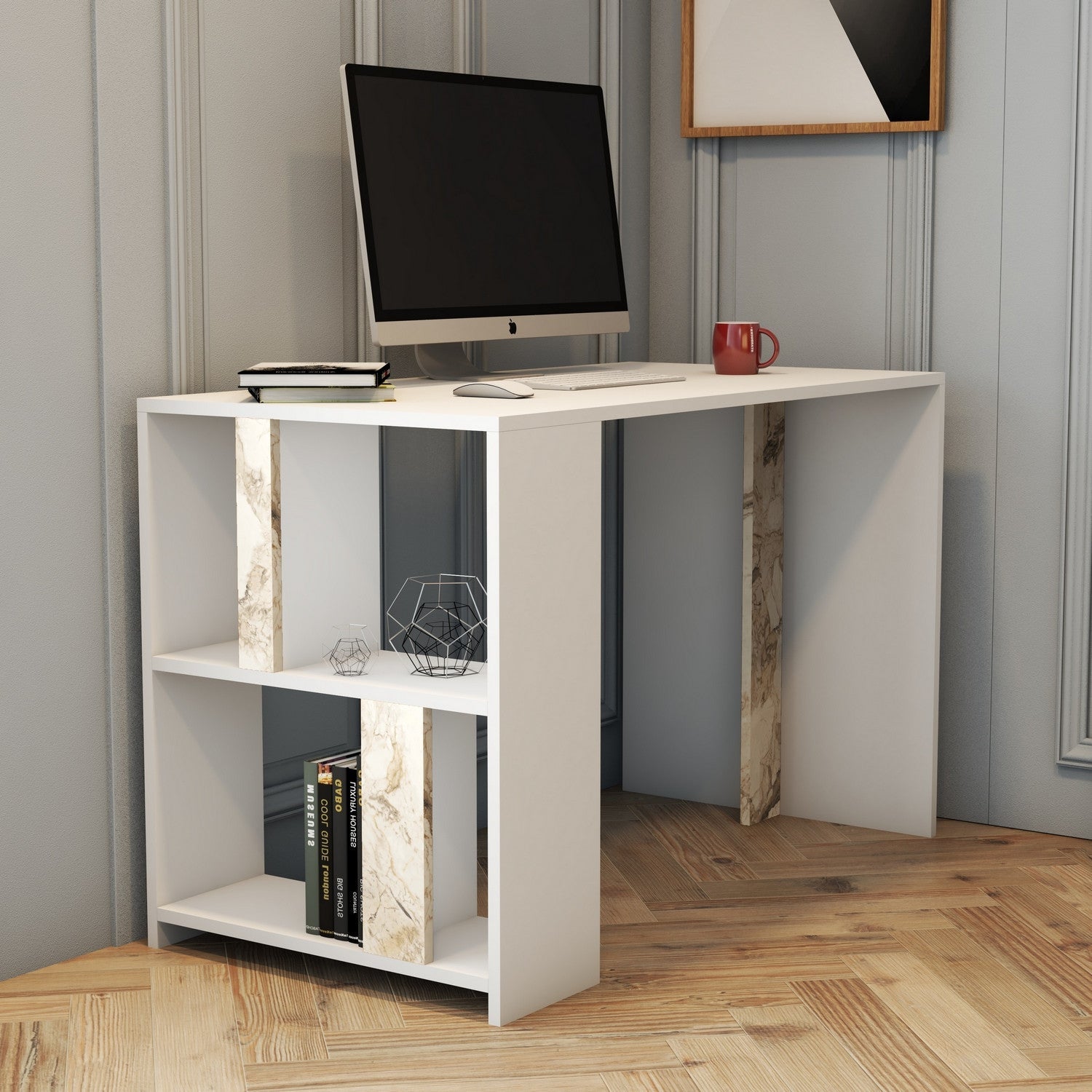 Radni stol Lima - White Marble | AG-vitahome.hr