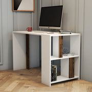 Radni stol Lima - White, Walnut | AG-vitahome.hr