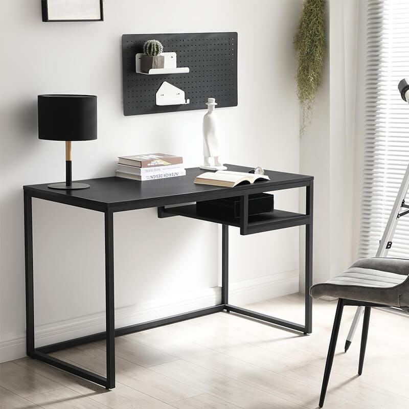 Radni stol, moderan Računalni stol 120 x 60 x 75 cm, crni | Vasagle-vitahome.hr