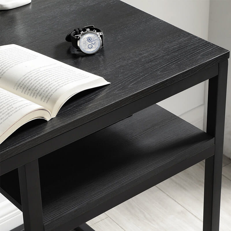 Radni stol, moderan Računalni stol 120 x 60 x 75 cm, crni | Vasagle-vitahome.hr