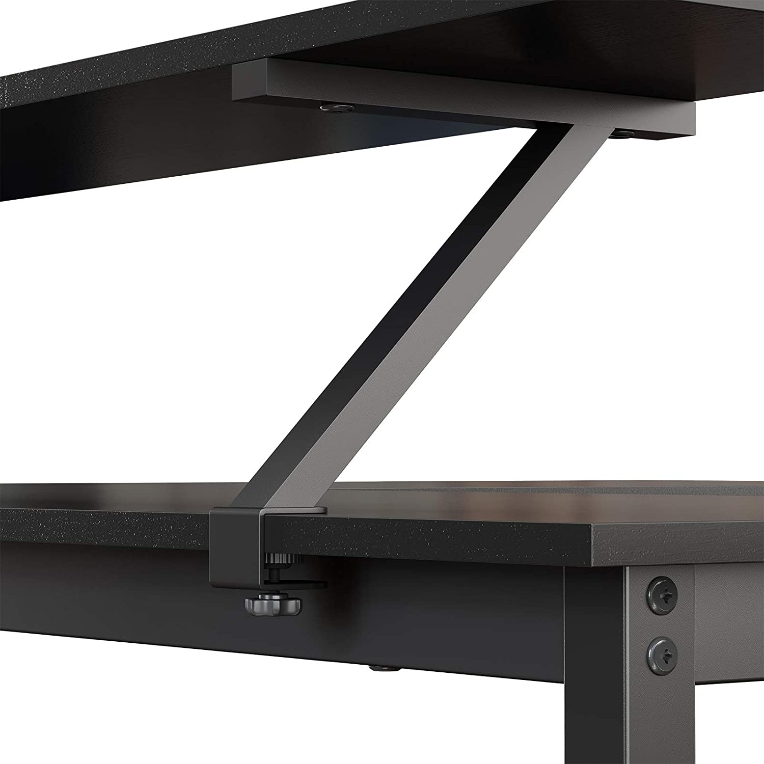 Radni stol, računalni stol u obliku slova L sa stalkom za monitor 140 x 130 x 89 cm | Vasagle-vitahome.hr