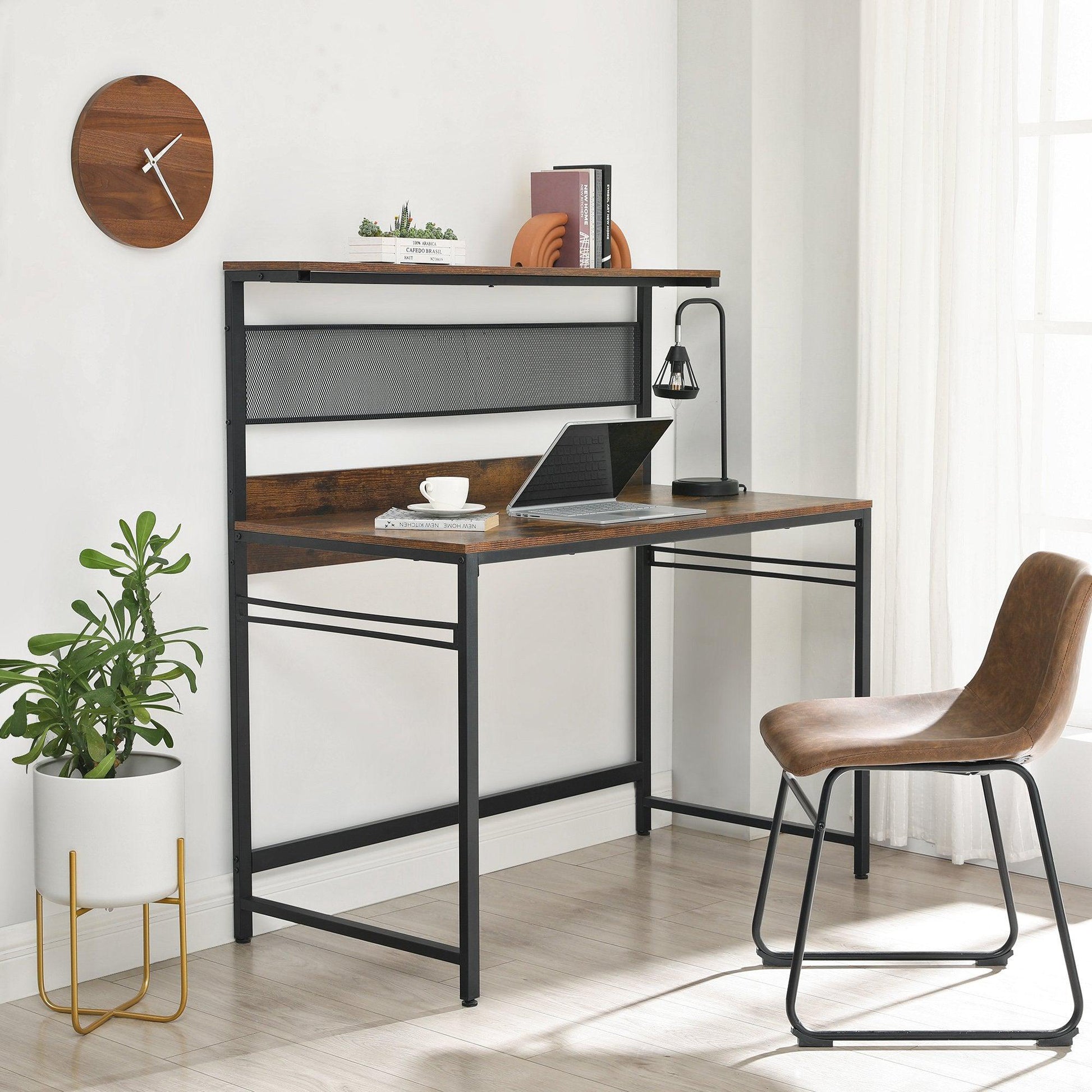 Radni stol s policom za knjige 120x60x125,5 cm | Vasagle-vitahome.hr