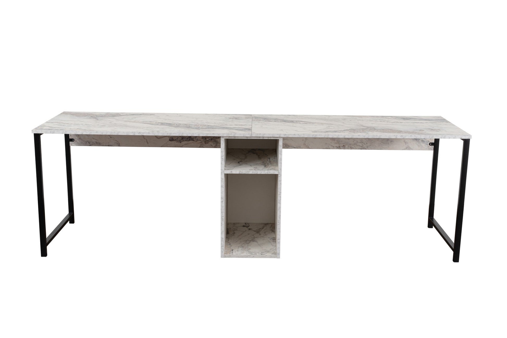 Radni stol Twin Study Desk - Freesia Marble, Black | AG-vitahome.hr