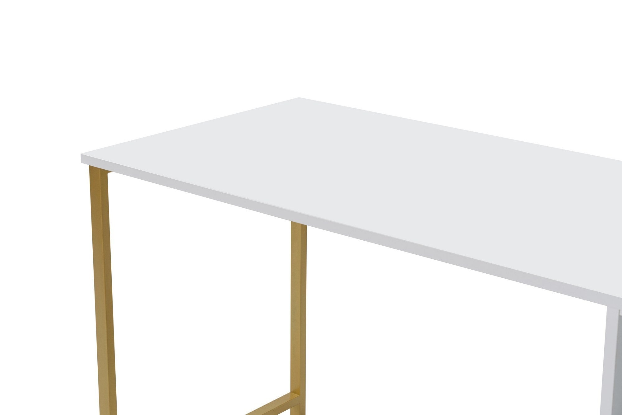 Radni stol Twin Study Desk - White, Gold | AG-vitahome.hr