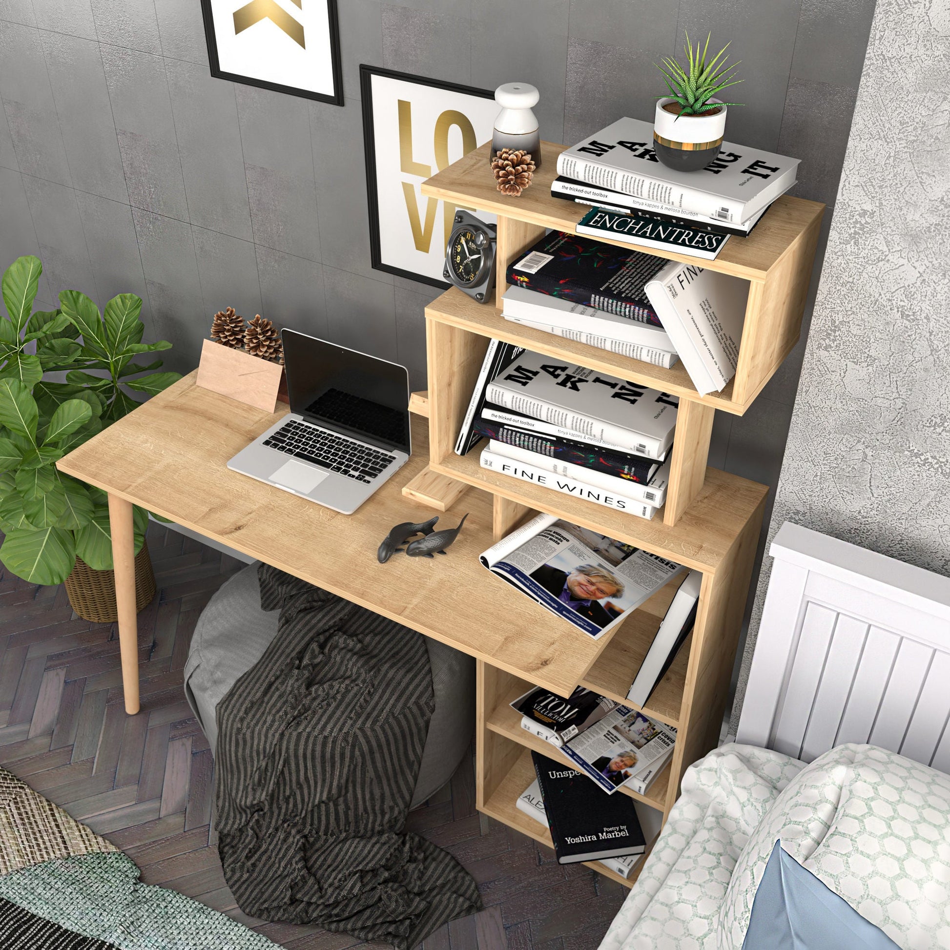 Radni stol Vina - Oak | AG-vitahome.hr