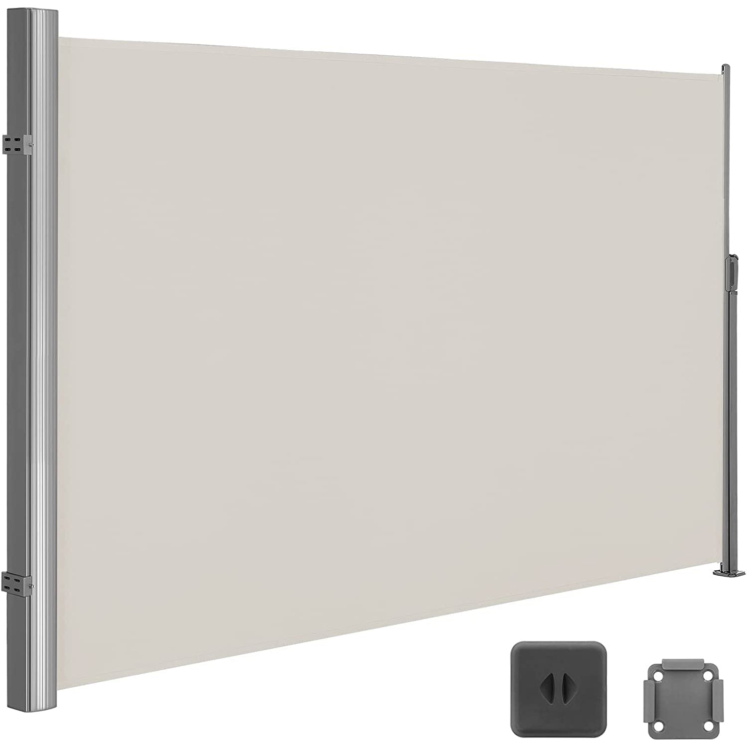 rastezljiva bočna tenda za balkon i terasu, bež 180 x 300 cm | SONGMICS-vitahome.hr