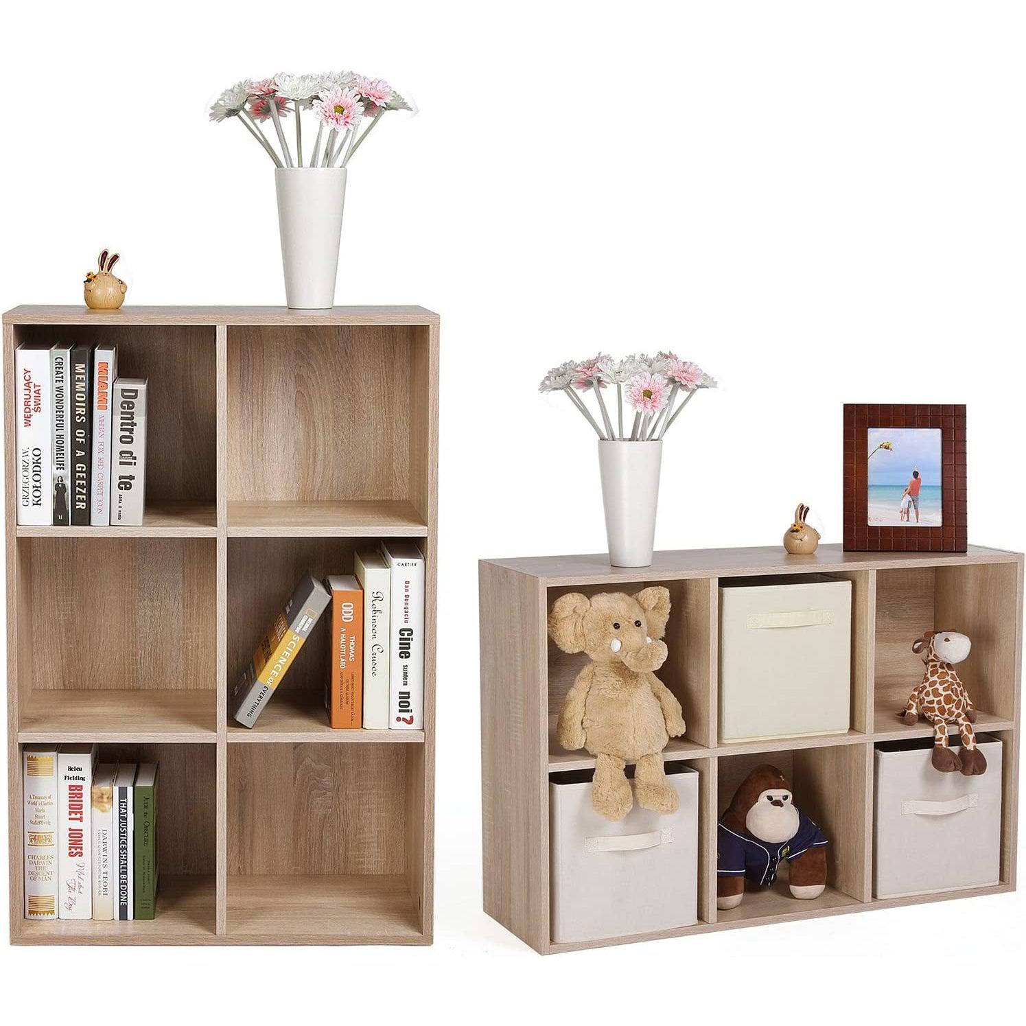 Regal sa 6 odjeljaka 65,5 x 30,5 x 97,5 cm u boji hrasta | Vasagle-vitahome.hr