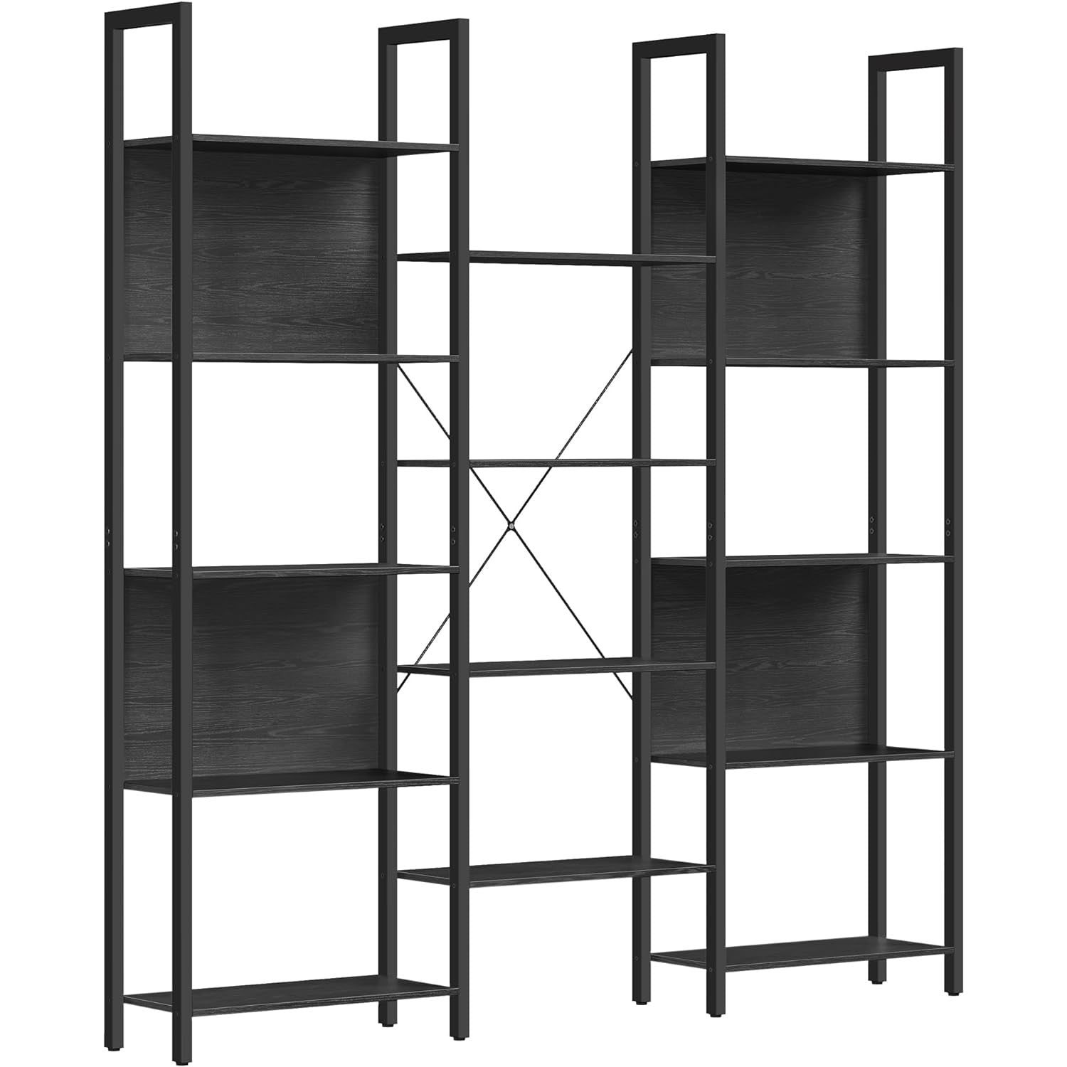 Regal za knjige s 14 polica, 24 x 158 x 166 cm, crne boje | VASAGLE-vitahome.hr