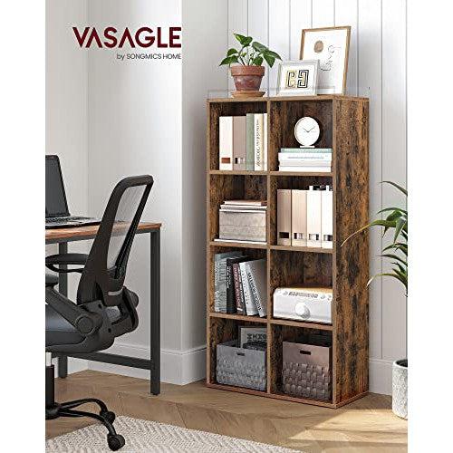Regal za knjige s 8 kockastih jedinica za pohranu 65,5 x 30 x 13,5 cm, smeđi | VASAGLE-vitahome.hr