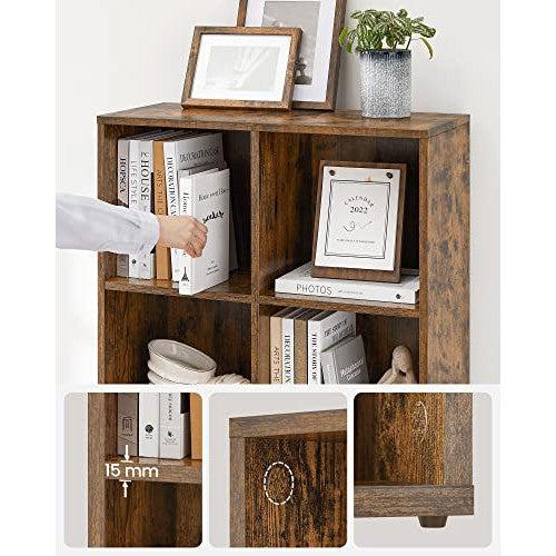Regal za knjige s 8 kockastih jedinica za pohranu 65,5 x 30 x 13,5 cm, smeđi | VASAGLE-vitahome.hr
