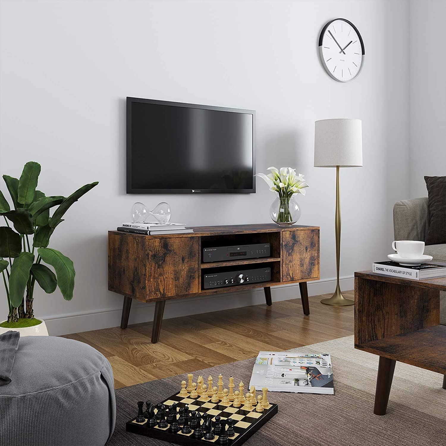 Retro TV ormarić, TV stol 110 x 40 x 49,5 cm | Vasagle-vitahome.hr