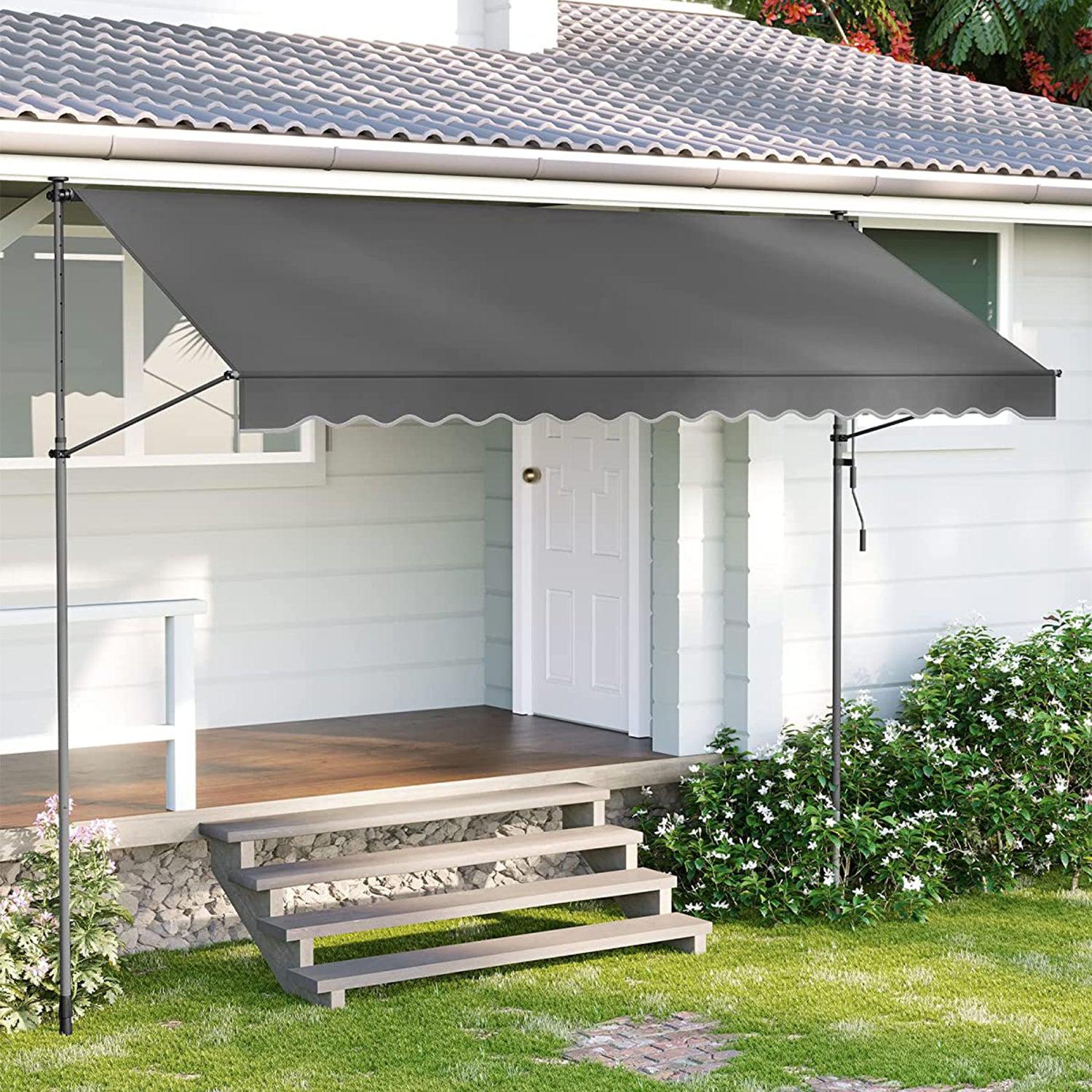 Rolo tenda, 350 x 130 cm, za balkon ili terasu, antracit boje | SONGMICS-vitahome.hr