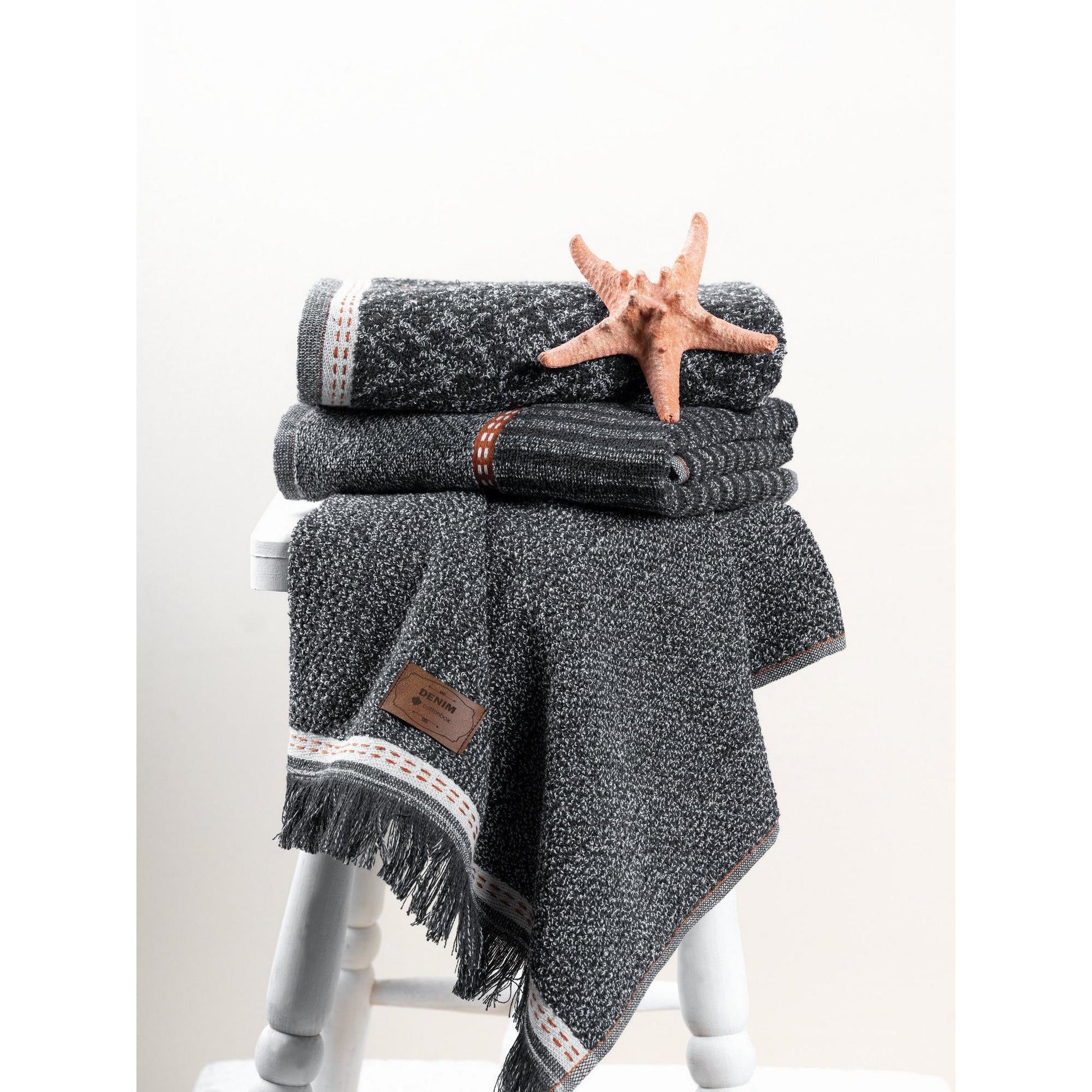 Ručnik za ruke Postavi (3 kom) Denim - Antracit | AG-vitahome.hr