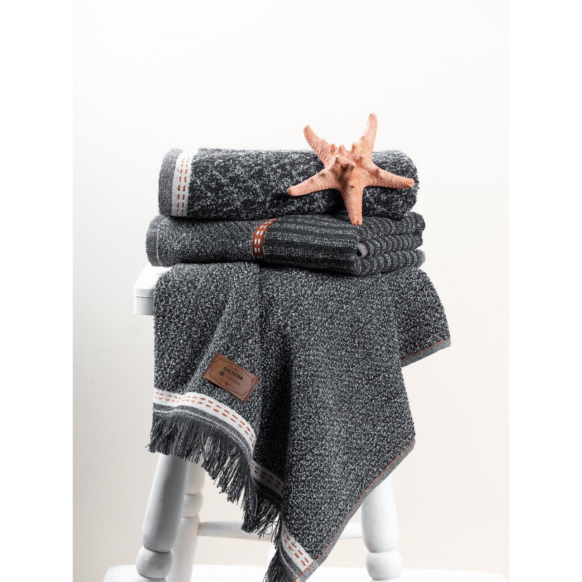 Ručnik za ruke Postavi (3 kom) Denim - Antracit | AG-vitahome.hr