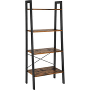 Rustikalna polica za odlaganje s 4 razine, polica s ljestvama 56 x 34 x 136 cm | Vasagle-vitahome.hr