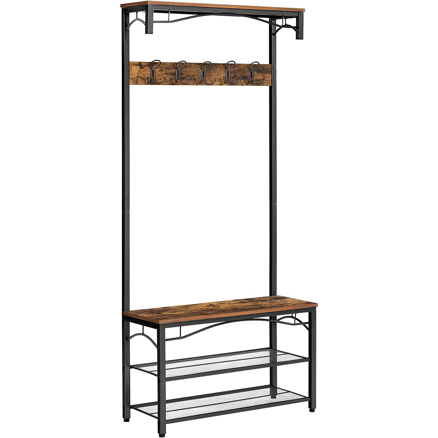 Rustikalna vješalica za odjeću, vješalica za kapute 80 x 32 x 178,5 cm | VASAGLE-vitahome.hr