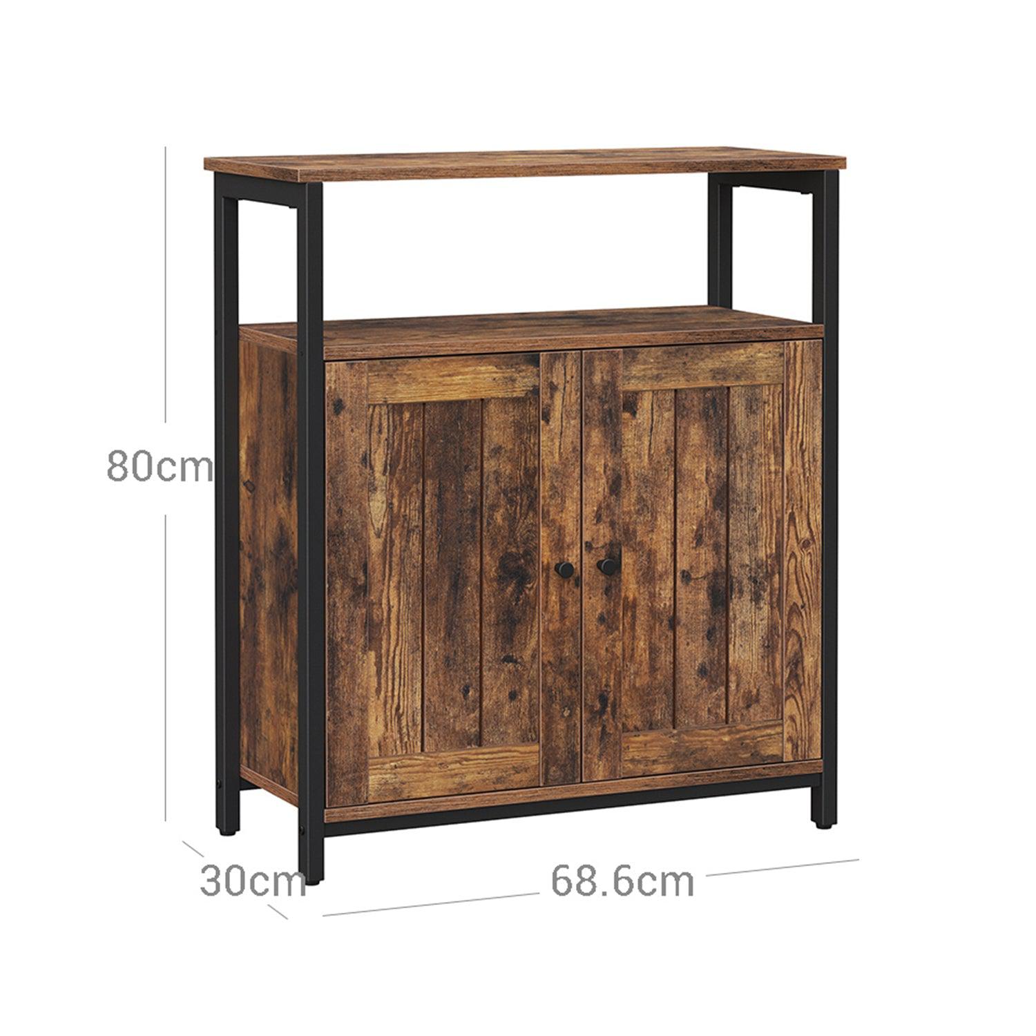 Rustikalni ormar za odlaganje 68,6 x 30 x 80 cm | Vasagle-vitahome.hr