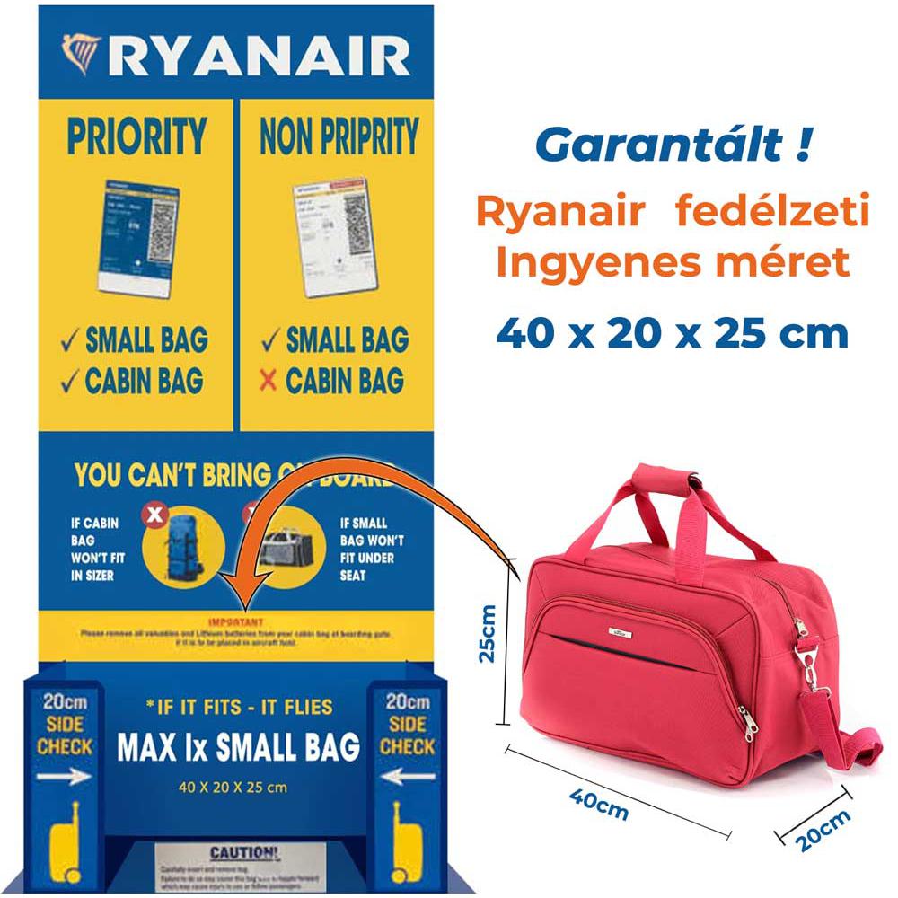 Ryanair/Wizzair kabinska torba 40x20x25 cm, Bontour AIR putna torba, crvena | Bontour-vitahome.hr