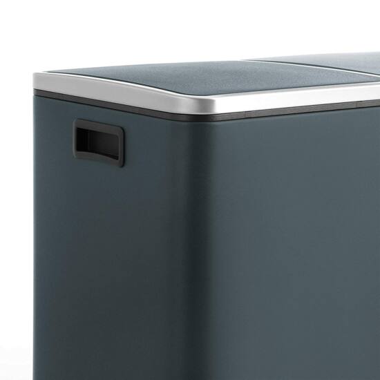 sakupljač otpada, dupla kanta, 2 x 24 litre dimno siva | SONGMICS-vitahome.hr