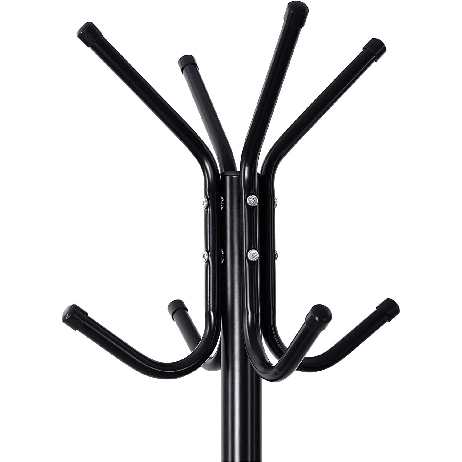 Samostojeća metalna vješalica za kapute, odjeću, visoka 176 cm, crna | SONGMICS-vitahome.hr