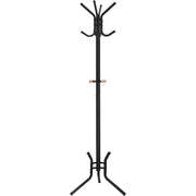Samostojeća metalna vješalica za kapute, odjeću, visoka 176 cm, crna | SONGMICS-vitahome.hr