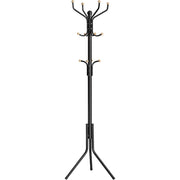 Samostojeća metalna vješalica za kapute, odjeću, visoka 182cm, crna | SONGMICS-vitahome.hr