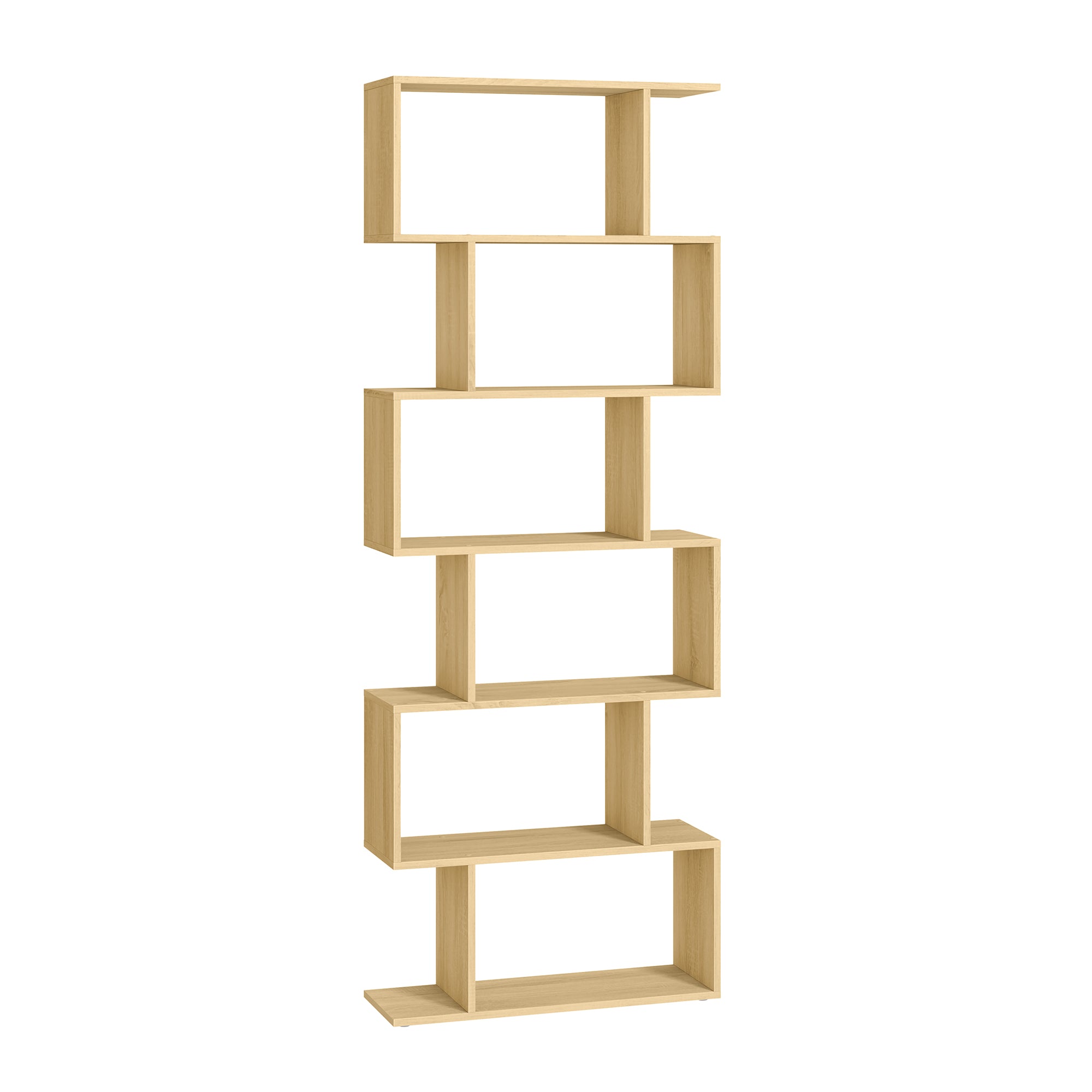 Samostojeća polica na 6 razina, 24 x 70 x 190,5 cm, prirodna boja hrasta | VASAGLE-VASAGLE-Vita Home