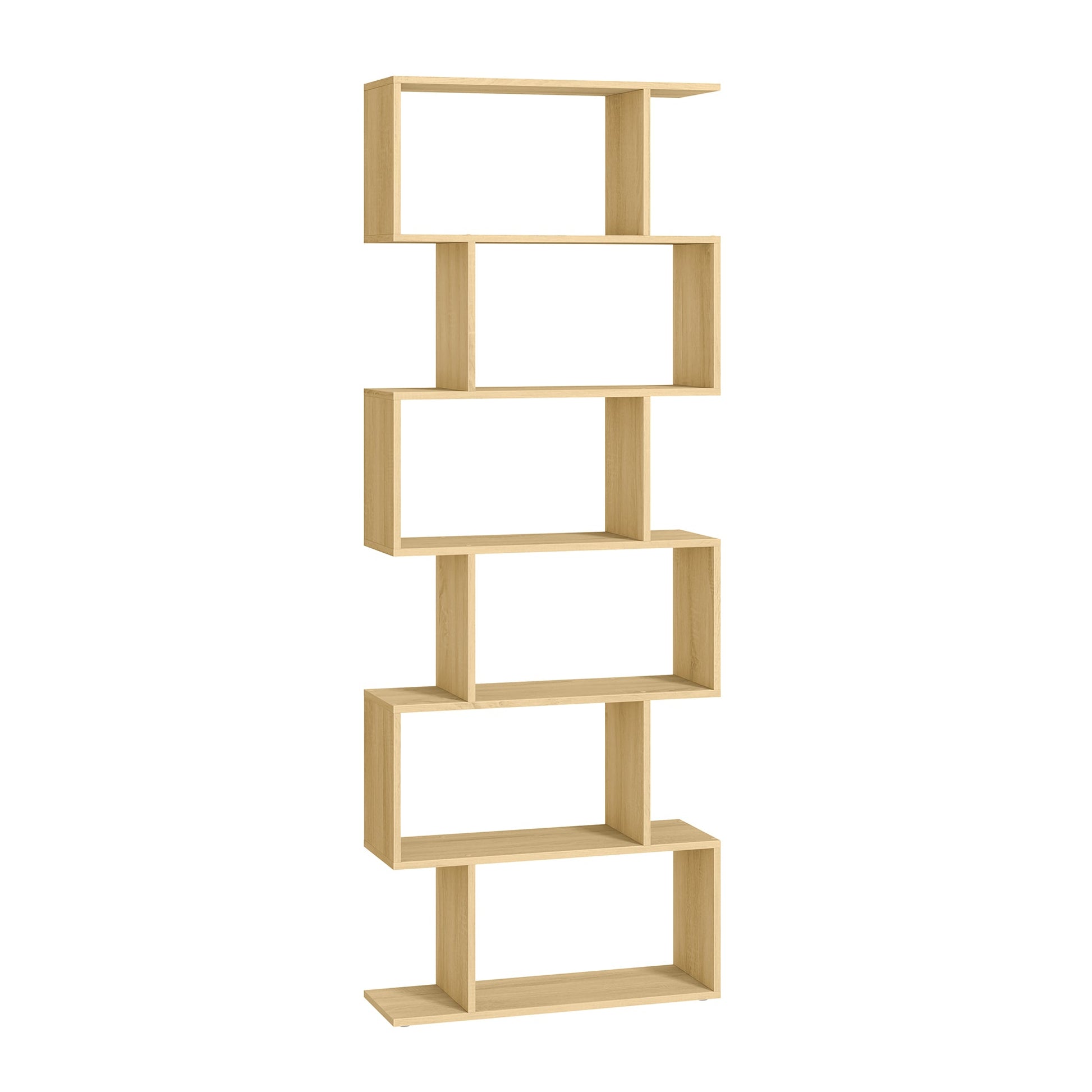 Samostojeća polica na 6 razina, 24 x 70 x 190,5 cm, prirodna boja hrasta | VASAGLE-VASAGLE-Vita Home