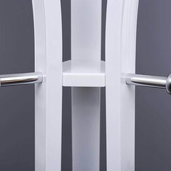 Samostojeća vješalica za kapute, odjeću, metalna, visoka 176cm, bijela | SONGMICS-vitahome.hr