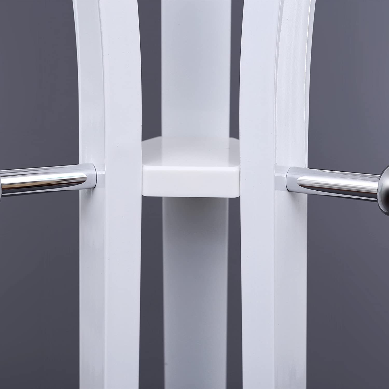 Samostojeća vješalica za kapute, odjeću, metalna, visoka 176cm, bijela | SONGMICS-vitahome.hr