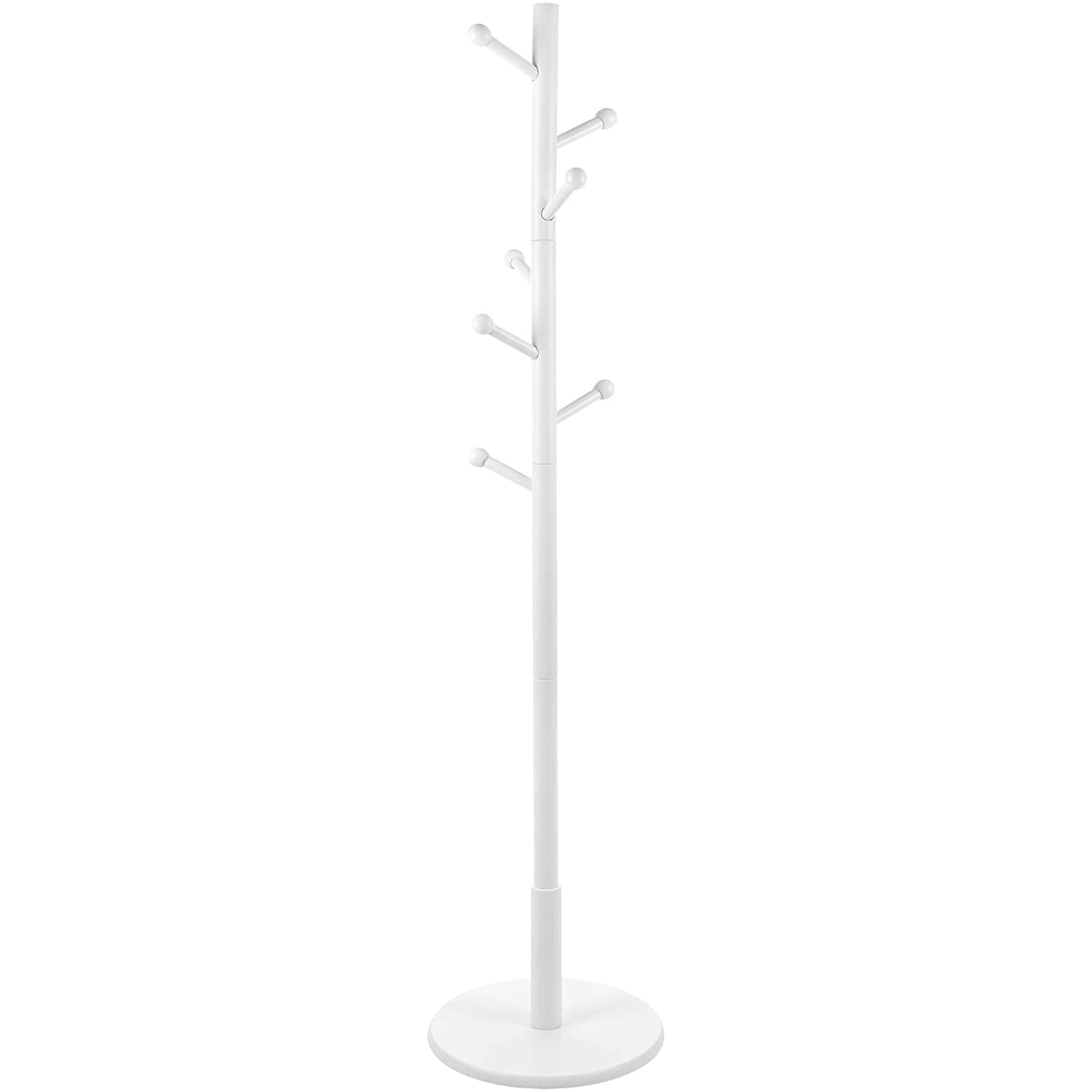 Samostojeća vješalica za kapute, odjeću, visoka 175 cm, bijela, | VASAGLE-vitahome.hr