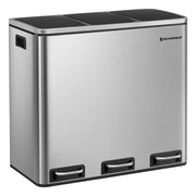 Selektivna kanta za smeće 54 litre srebrna | SONGMICS-vitahome.hr
