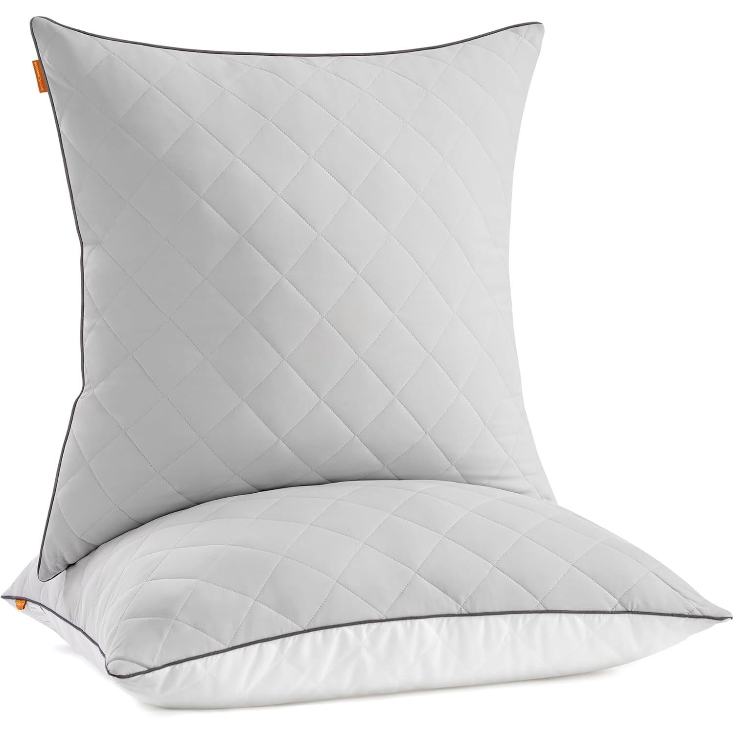 set jastučića od 2 komada, dvostrani, 80 x 80 cm, punjenje 1200 g, siva