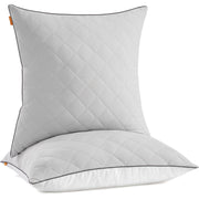 set jastučića od 2 komada, dvostrani, 80 x 80 cm, punjenje 1200 g, siva