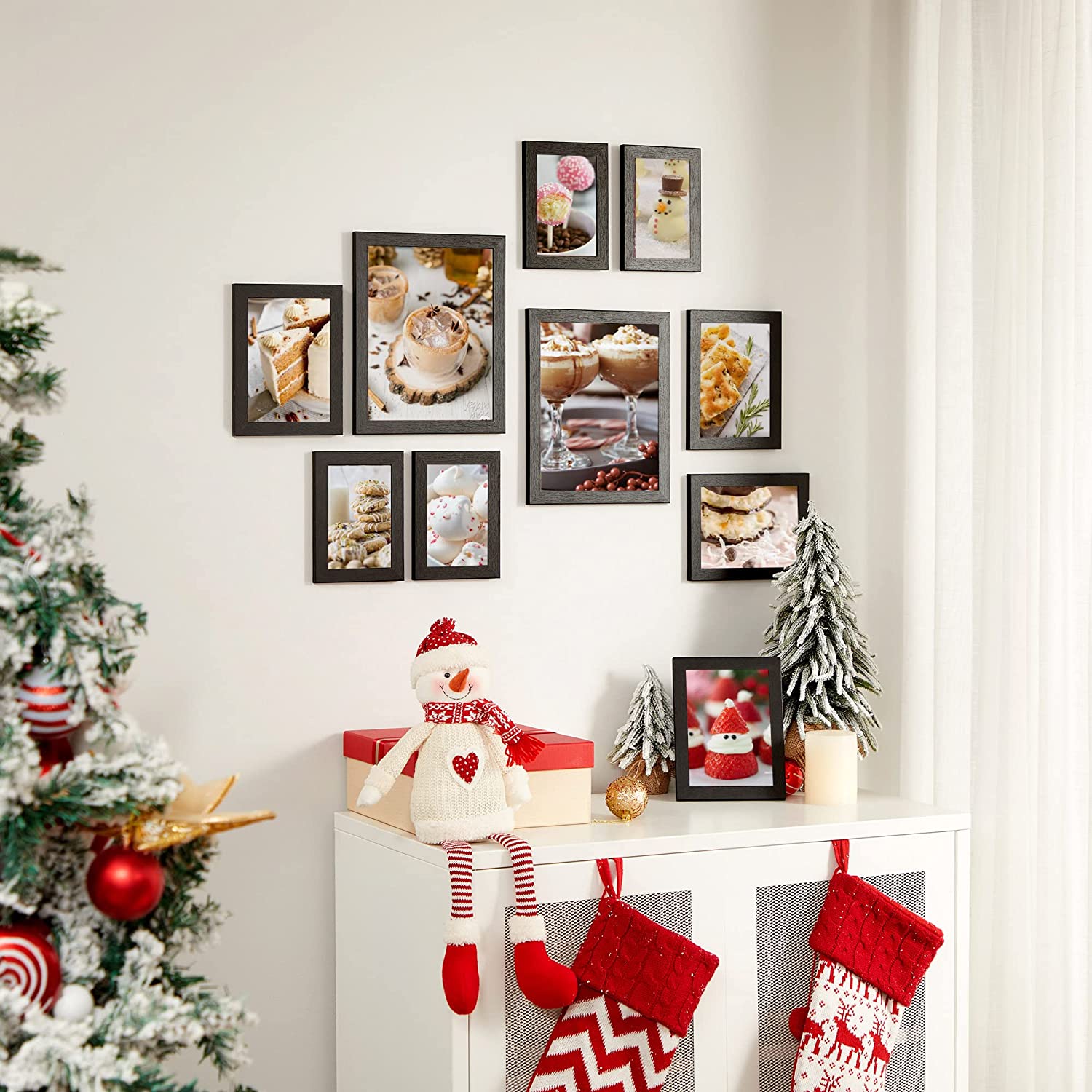 Set od 10 okvira za fotografije, crne boje | SONGMICS-vitahome.hr