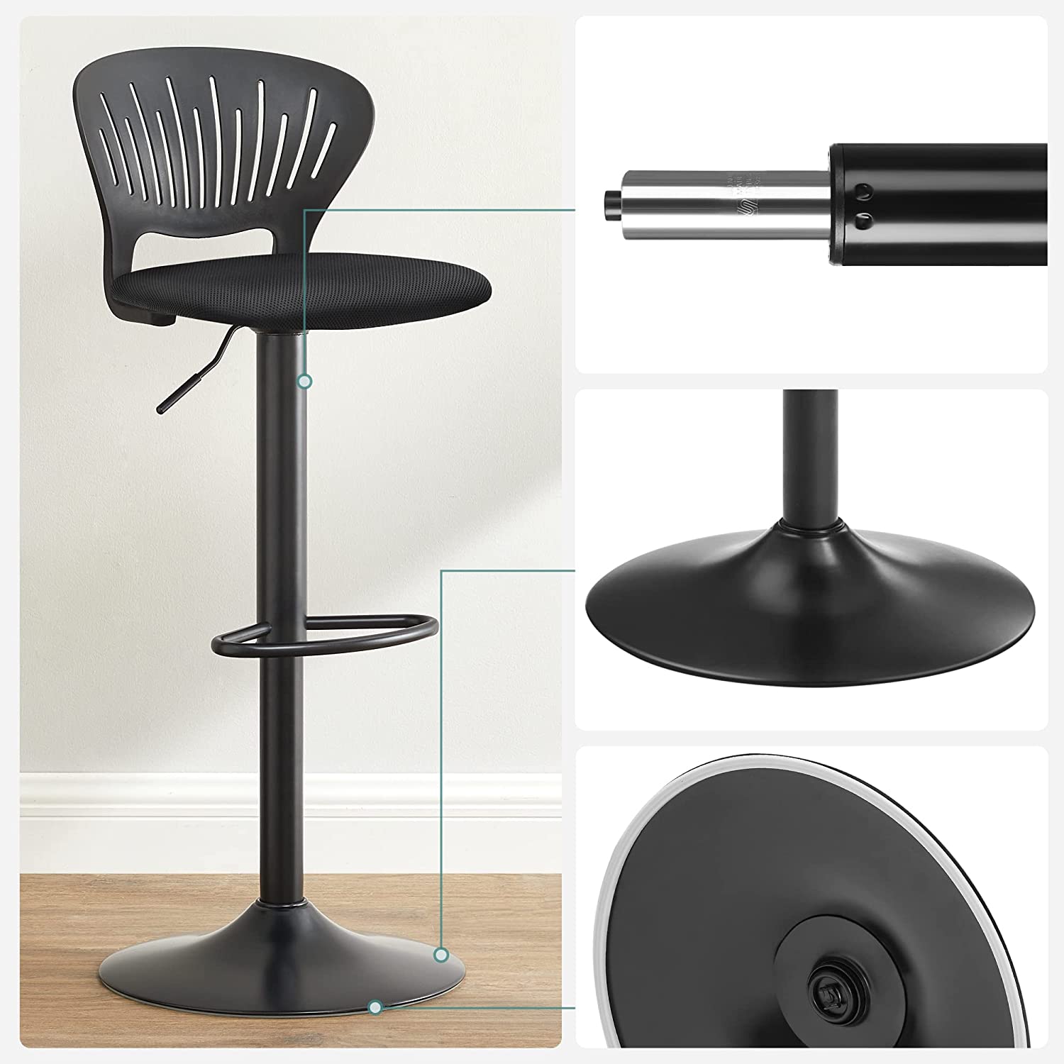Set od 2 barske stolice podesive visine | SONGMICS-vitahome.hr