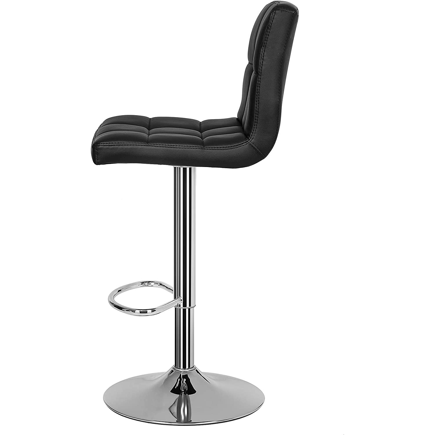 Set od 2 barske stolice, podesive visine, umjetna koža, crna | SONGMICS-vitahome.hr