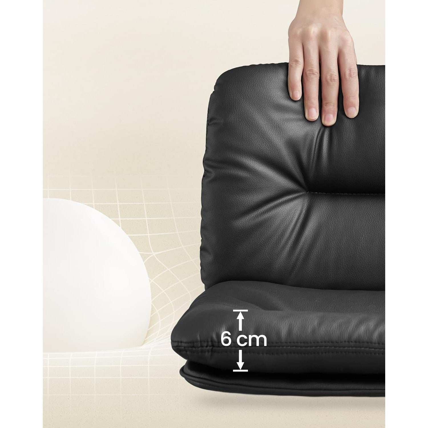Set od 2 barske stolice s naslonom, podesive visine, 47 x 41 x (89–110) cm, crne | VASAGLE-vitahome.hr