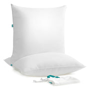 Set od 2 jastuka 80 x 80 cm, perivi u perilici na 60°, pahuljasto bijeli | SONGMICS-vitahome.hr
