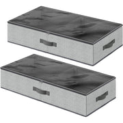 Set od 2 kutije za pohranu s patentnim zatvračem, 82 x 40 x 15 cm, sive | SONGMICS-vitahome.hr