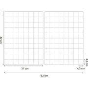 Set od 2 mrežasta panela, dimenzije: 42 x 31 cm po panelu, bijeli | SONGMICS-vitahome.hr