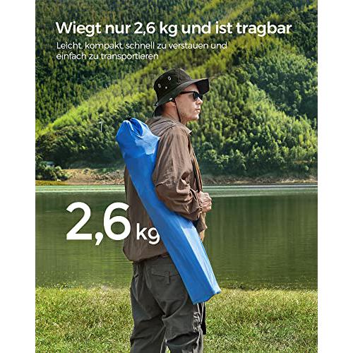 Set od 2 sklopive kamperskie stolice, nosivosti 150 kg, 76x51,5x95,5 cm,plave | SONGMICS-vitahome.hr