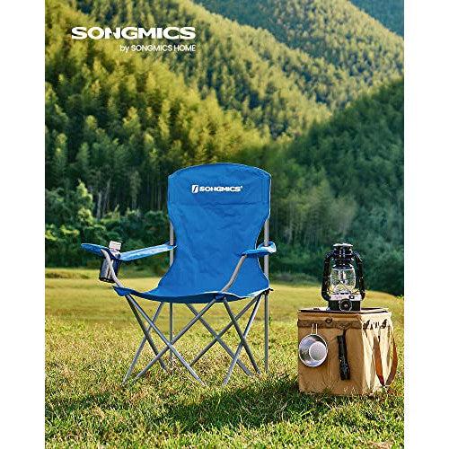 Set od 2 sklopive kamperskie stolice, nosivosti 150 kg, 76x51,5x95,5 cm,plave | SONGMICS-vitahome.hr