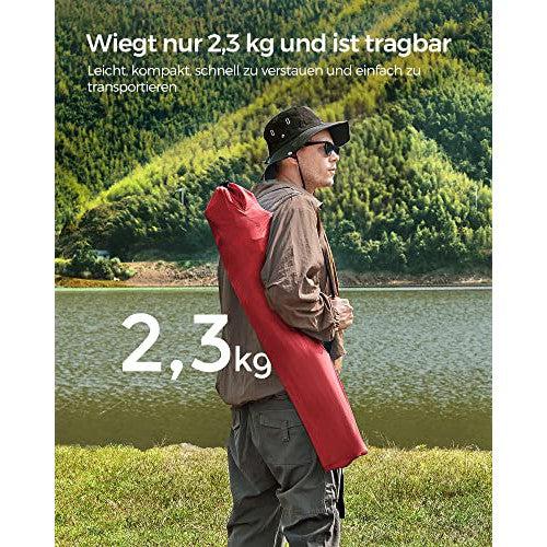 Set od 2 sklopive, prijenosne kamperske stolice s naslonima za ruke, crvene | SONGMICS-vitahome.hr