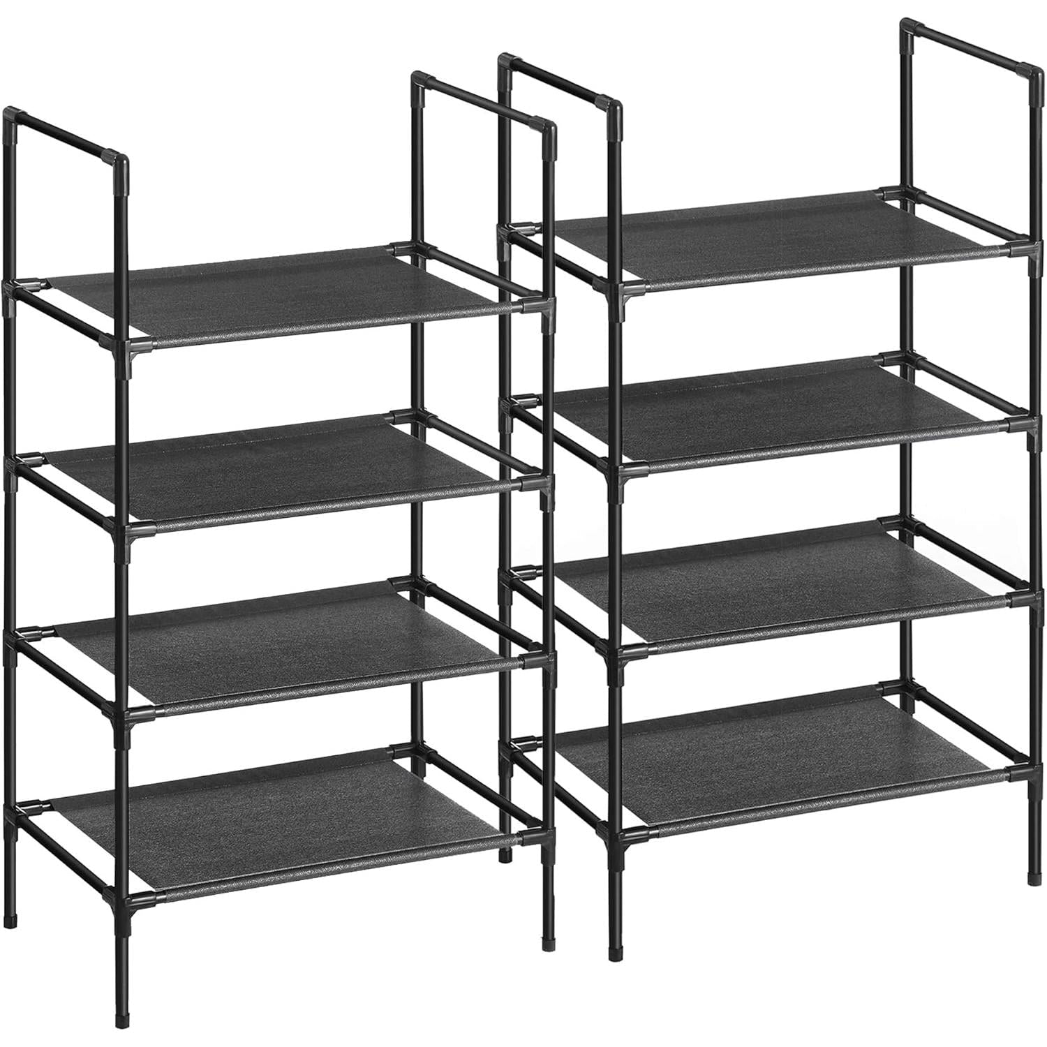 Set od 2 stalka za cipele s 4 razine, 28 x 45 x 80 cm, crne boje | SONGMICS-vitahome.hr